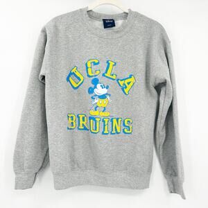 Disney x Blue‎ 84 California UCLA Bruins Mickey Crewneck Sweatshirt Size S Gray